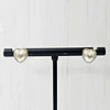 AROS CORAZÓN APERLADO 8MM ENCH.ORO