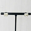AROS CORAZÓN APERLADO 8MM ENCH.PLATA