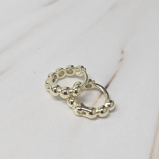 ARGOLLAS MINI CLICK BOLITAS 10MM ENCH.ORO