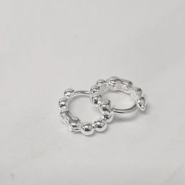 ARGOLLAS MINI CLICK BOLITAS 10MM ENCH.PLATA