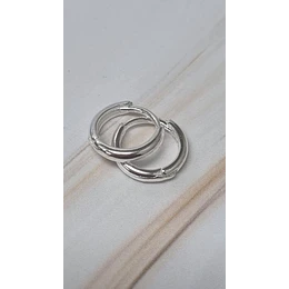 ARGOLLAS CLICK LISAS 11MM ENCH.PLATA