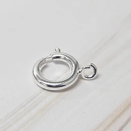 BROCHE CIRCULAR 11MM ENCH.PLATA