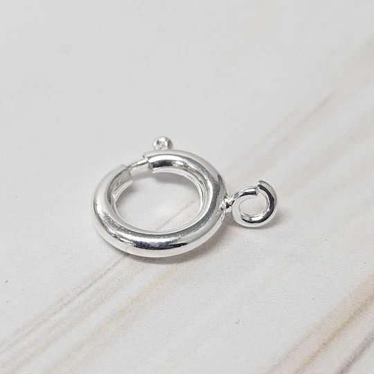 BROCHE CIRCULAR 11MM ENCH.PLATA