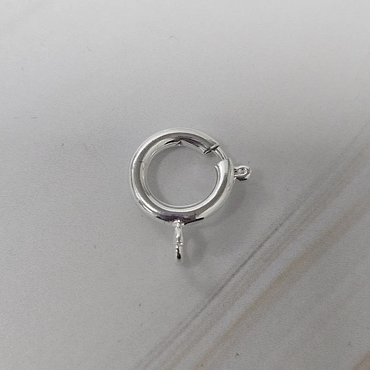 BROCHE CIRCULAR 11MM ENCH.PLATA