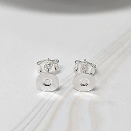 BASE DE AROS PARA PEGAR 6MM ENCH.PLATA