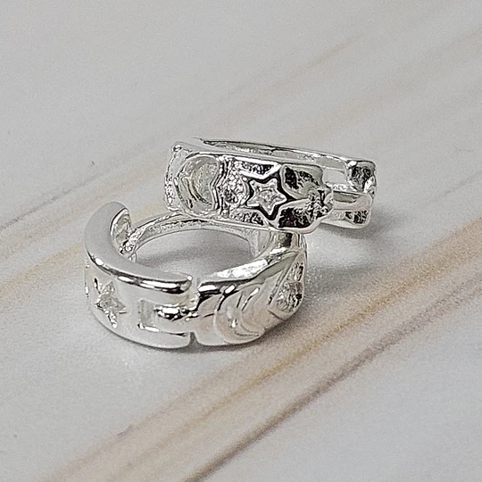 ARGOLLAS MINI FIGURAS CALADAS 10MM ENCH.PLATA