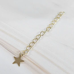 ALARGUE 5CM ESTRELLA ENCH.ORO