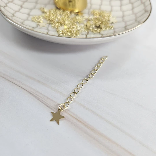 ALARGUE 5CM ESTRELLA ENCH.ORO