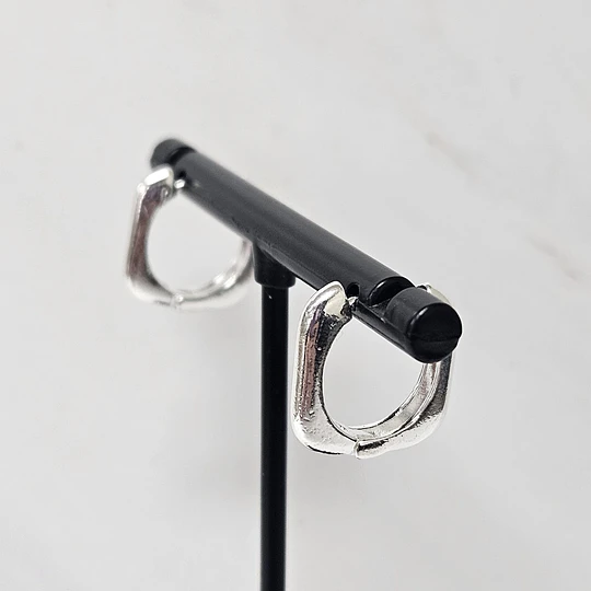 ARGOLLAS CLICK CUADRADAS 15MM ENCH.PLATA