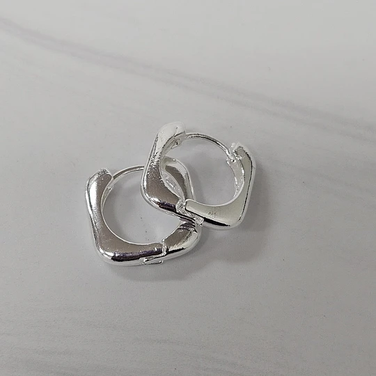 ARGOLLAS CLICK CUADRADAS 15MM ENCH.PLATA