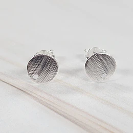 BASE DE AROS CIRCULAR LIJADA 8MM ENCH.PLATA