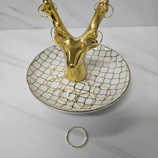 ARGOLLA CERRADA 18MM GRAMO ENCH.ORO