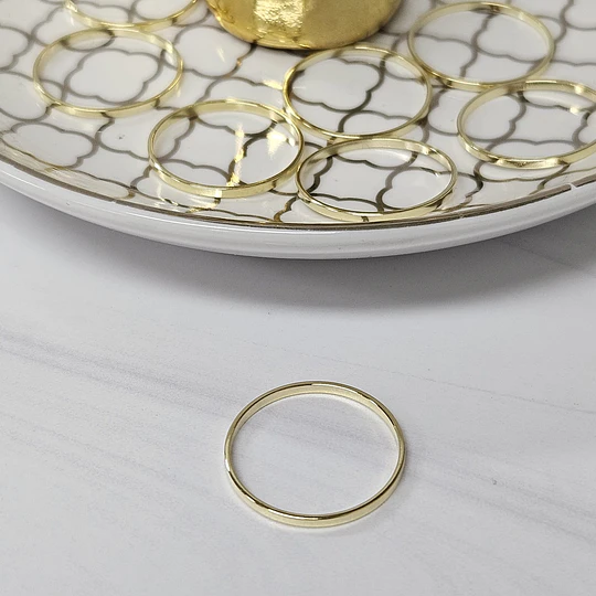 ARGOLLA CERRADA 18MM GRAMO ENCH.ORO