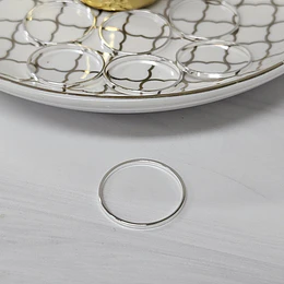 ARGOLLA CERRADA 18MM GRAMO ENCH.PLATA