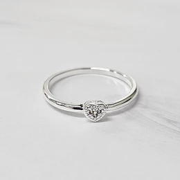 ANILLO CORAZÓN CIRCÓN TALLA 14 (EUROPEA) ENCH.PLATA