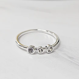 ANILLO TRIPLE CIRCÓN TALLA 14 (EUROPEA) ENCH.PLATA