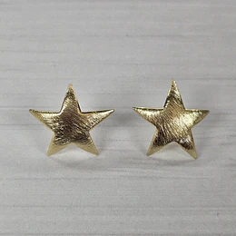 AROS ESTRELLA CURVA LIJADA 23MM ENCHP. ORO