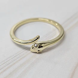 ANILLO SERPIENTE TALLA 12 (EUROPEA) ENCH.ORO