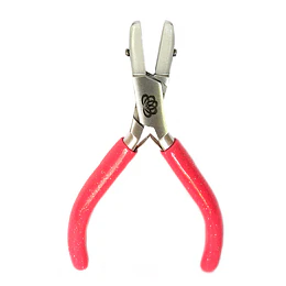 PINZA PARA ESTIRAR ALAMBRE PUNTA CUADRADA SILICONA ROSA FLUOR  GLITTER