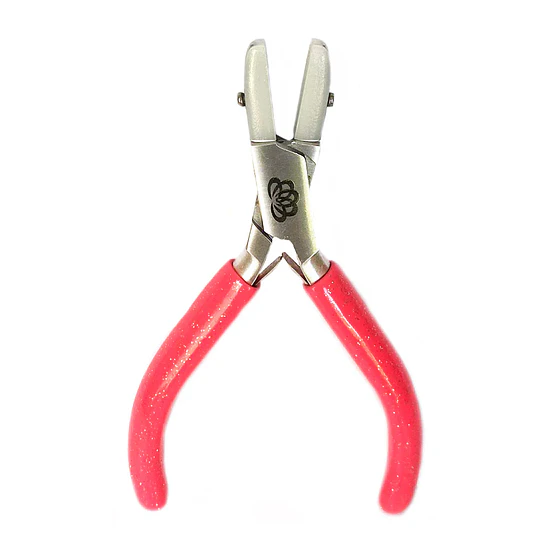 PINZA PARA ESTIRAR ALAMBRE PUNTA CUADRADA SILICONA ROSA FLUOR  GLITTER