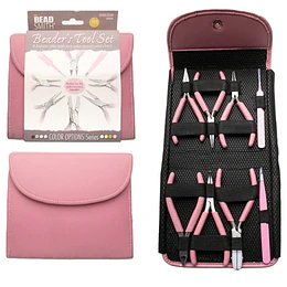 SET DE HERRAMIENTAS 8 PIEZAS ROSA THE BEAD SMITH