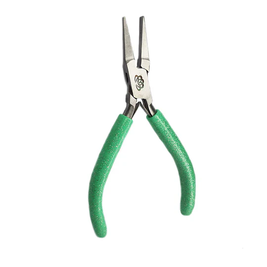 ALICATE PUNTA PLANA VERDE GLITTER AMERICRAFT SUPPLY
