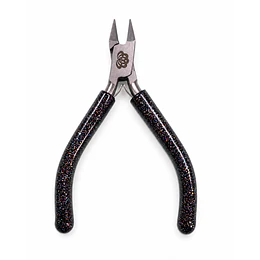 ALICATE DE CORTE PUNTA FINA NEGRO GLITTER AMERICRAFT SUPPLY