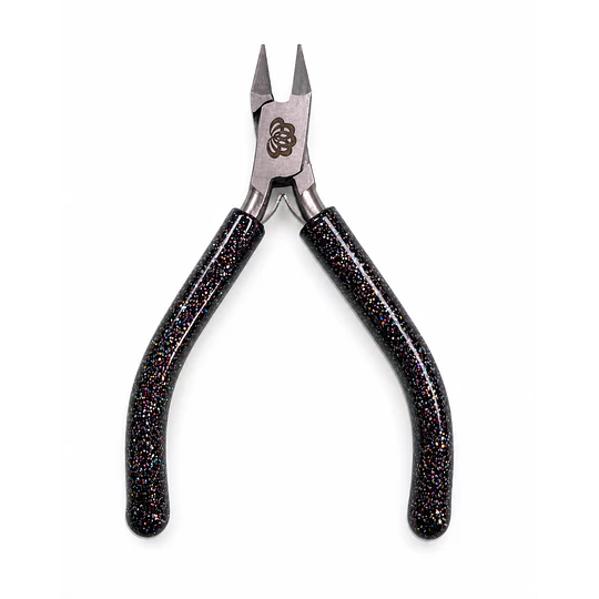 ALICATE DE CORTE PUNTA FINA NEGRO GLITTER AMERICRAFT SUPPLY