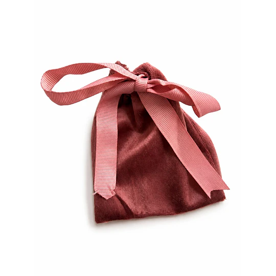 BOLSA TERCIOPELO MALVA  UNIDAD 