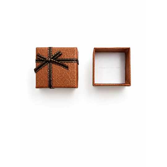 CAJA DE REGALO PARA ANILLO NARANJA 