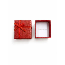CAJA DE REGALO PARA ANILLOS ROJO 