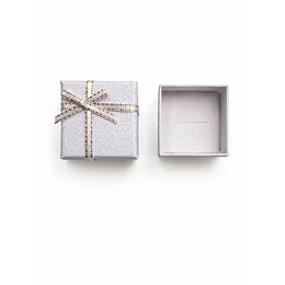 CAJA DE REGALO PARA ANILLOS BLANCO