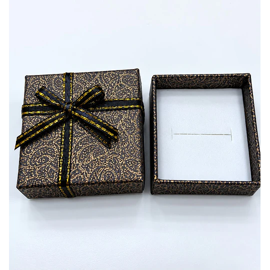 CAJA DE REGALO PARA ANILLOS CAFÉ