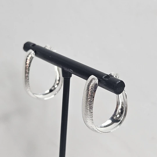 ARGOLLAS PLANAS LIJADAS CUADRADAS 23MM ENCH.PLATA
