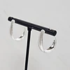 ARGOLLAS PLANAS LIJADAS MEDIA LUNA 24MM ENCH.PLATA 