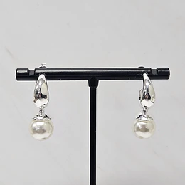 AROS SEMI ARGOLLA PERLA 26MM ENCH.PLATA