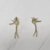 AROS COLIBRI ALARGADO 34MM ENCH.ORO