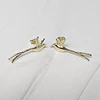 AROS COLIBRI ALARGADO 34MM ENCH.ORO
