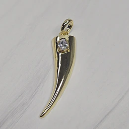 COLGANTE MAXI CACHO CIRCÓN 40MM  ORO