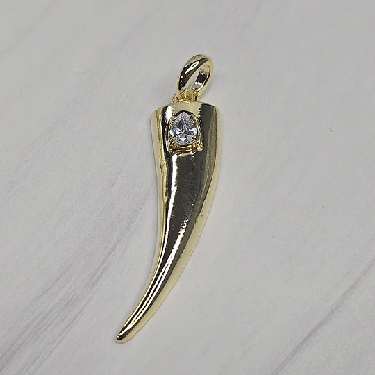 COLGANTE MAXI CACHO CIRCÓN 40MM  ORO