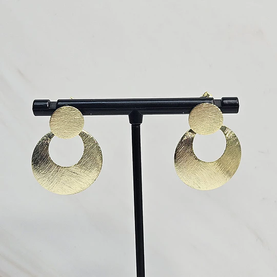 AROS CIRCULAR CALADO LIJADO 28MM ENCH.ORO