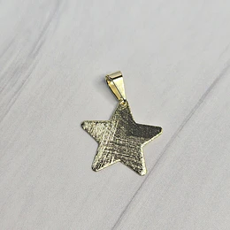 COLGANTE ESTRELLA LIJADA + VALIER ENCH.ORO