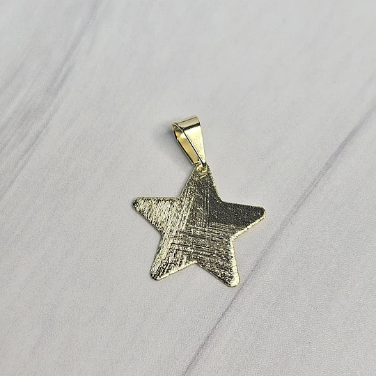 COLGANTE ESTRELLA LIJADA + VALIER ENCH.ORO
