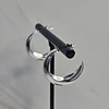 ARGOLLAS LIJADAS EN PUNTA 22MM ENCH.PLATA 