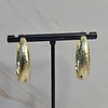 ARGOLLAS LIJADAS EN PUNTA 33MM ENCH.ORO