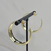 ARGOLLAS LIJADAS EN PUNTA 33MM ENCH.ORO