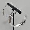ARGOLLAS LIJADAS EN PUNTA 33MM ENCH.PLATA