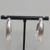 ARGOLLAS LIJADAS EN PUNTA 33MM ENCH.PLATA