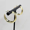  ARGOLLAS LIJADAS EN PUNTA 22MM ENCH.ORO