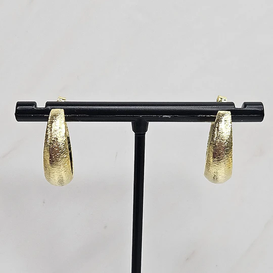  ARGOLLAS LIJADAS EN PUNTA 22MM ENCH.ORO